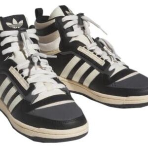 new mens Adidas Originals Top Ten LP Basketball Shoe IE7241 black/wonder beige